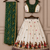 Green rayon cotton printed chaniya choli for navratri for kid