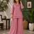  pink color beads and siquence work silk blend salwar suit 