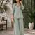 gray color beads and siquence work silk blend salwar suit 
