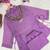 lavender color beads and siquence work silk blend salwar suit 