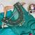 sky blue color beads and siquence work silk blend salwar suit 