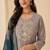 Women’s premium embroidered straight kurta set with pant & dupatta