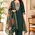 embroidered straight kurta set with pant & dupatta