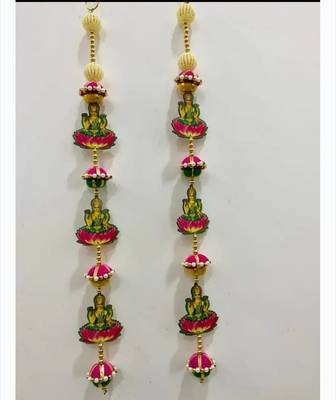 handmade decorative hanging  traditional wall hanging home temple door and home decoration (pack of 2) 1