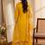 embroidered straight kurta set with pant & dupatta