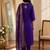 embroidered straight kurta set with pant & dupatta
