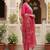 embroidered straight kurta set with pant & dupatta