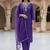 embroidered straight kurta set with pant & dupatta