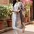 embroidered straight kurta set with pant & dupatta