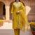 embroidered straight kurta set with pant & dupatta