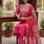 embroidered straight kurta set with pant & dupatta