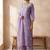 embroidered straight kurta set with pant & dupatta