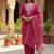 Women’s premium embroidered straight kurta set with pant & dupatta