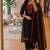 embroidered straight kurta set with pant & dupatta