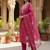 Women’s premium embroidered straight kurta set with pant & dupatta