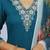 embroidered straight kurta set with pant & dupatta