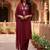 embroidered straight kurta set with pant & dupatta
