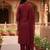embroidered straight kurta set with pant & dupatta