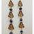 handmade lord ganesha door hanging decorative wall hanging blue pearl latkan toran for home decor (pack of 2)
