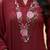 embroidered straight kurta set with pant & dupatta