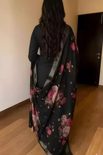 embroidered straight kurta set with pant & dupatta