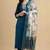 embroidered straight kurta set with pant & dupatta