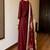 Women’s premium embroidered straight kurta set with pant & dupatta