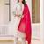 embroidered straight kurta set with pant & dupatta