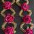 handmade decorative artificial rose door hanging with tassels floral toran home decoration (pack of 2)