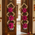 handmade decorative artificial rose door hanging with tassels floral toran home decoration (pack of 2)