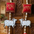 handmade decorative hanging  traditional wall hanging home temple door and decoration (pack of 2)