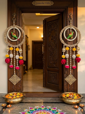 decorative hanging perfect for home decoration  ideal for diwali festivities decor (pack of 2) 3