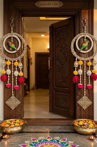 decorative hanging perfect for home decoration  ideal for diwali festivities decor (pack of 2)