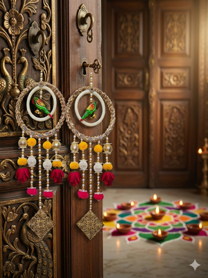 decorative hanging perfect for home decoration  ideal for diwali festivities decor (pack of 2) 4