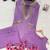lavender color sequence and zari work silk blend salwar suit
