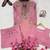 pink color sequence and zari work silk blend salwar suit