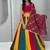 Rani Pink beautiful multi colour kadi Cotton Navratri Lahenga Choli Set