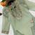 sea green color sequence and zari work silk blend salwar suit