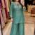 sky blue color sequence and zari work silk blend salwar suit
