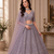 lavender color Sequence work Zari Motif Handwork Net Lehenga Choli set