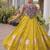 Navratri Roman Lehenga Choli - Coconut Gota & Kutchi Gamthi Embroidery - free size