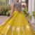 Navratri Roman Lehenga Choli - Coconut Gota & Kutchi Gamthi Embroidery - free size