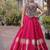 Navratri Roman Lehenga Choli - Coconut Gota & Kutchi Gamthi Embroidery - free size