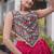 Navratri Roman Lehenga Choli - Coconut Gota & Kutchi Gamthi Embroidery - free size