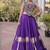 Navratri Roman Lehenga Choli - Coconut Gota & Kutchi Gamthi Embroidery - free size