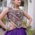 Navratri Roman Lehenga Choli - Coconut Gota & Kutchi Gamthi Embroidery - free size