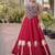 Navratri Roman Lehenga Choli - Coconut Gota & Kutchi Gamthi Embroidery - free size