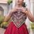 Navratri Roman Lehenga Choli - Coconut Gota & Kutchi Gamthi Embroidery - free size