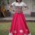 Navratri Roman Lehenga Choli - Lotus Gota Mirror Lace & Kutchi Gamthi Work - free size