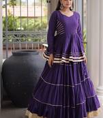 Navratri Cora Cotton Lehenga Choli - Gota Patti & Lace Work - Garba Dandiya Festive Wear - free size